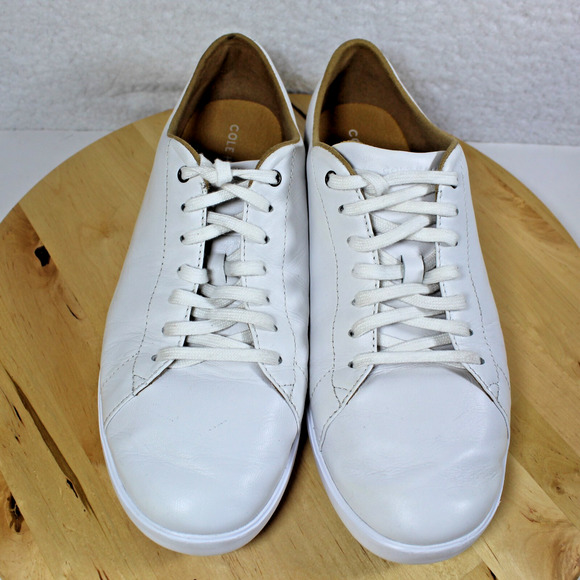 Cole Haan Crosscourt Sneaker Womens 10.5 White Leather Comfort Pickleball Shoe - Picture 3 of 10